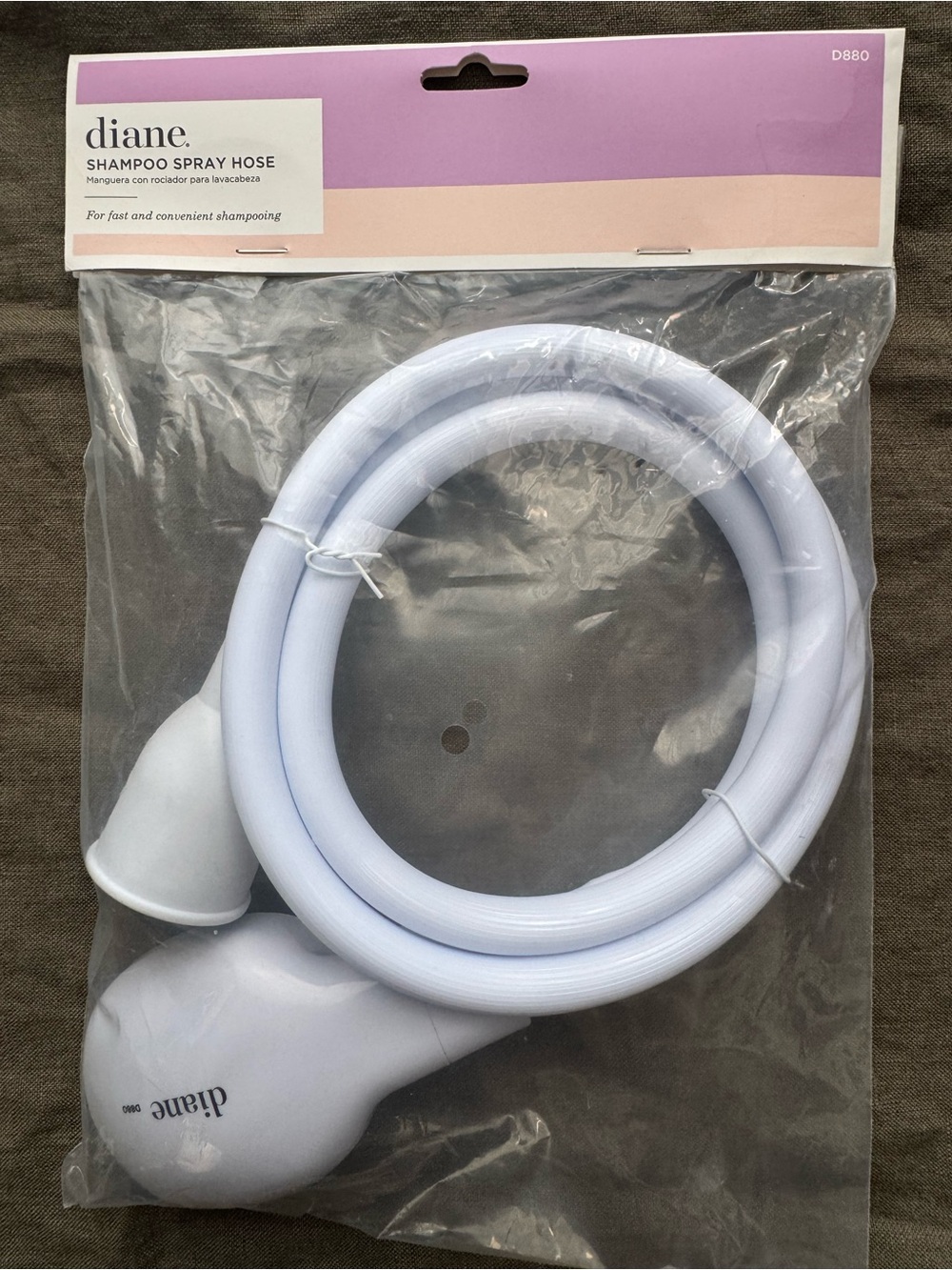 diane. White Shampoo Spray Hose - Convenient Bath Accessory
